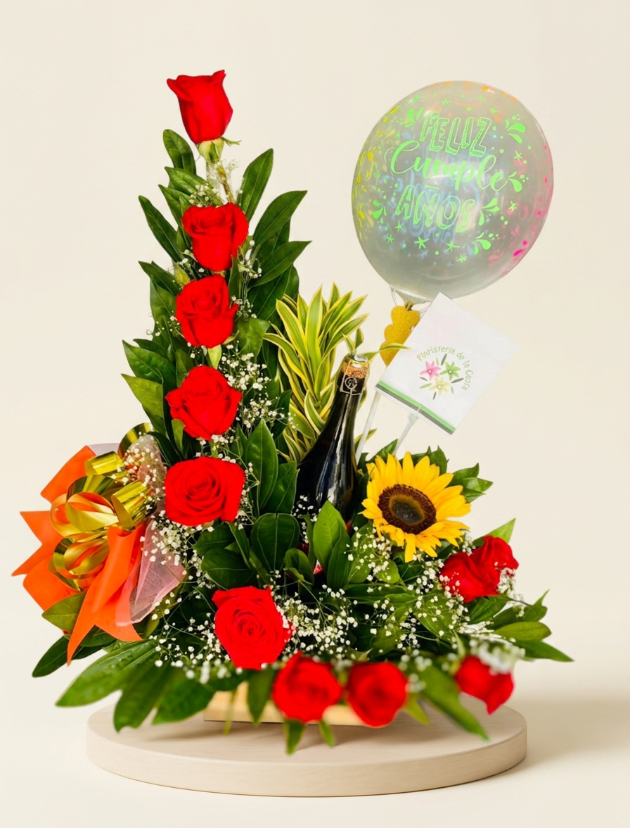 Kary Rosas y Girasol