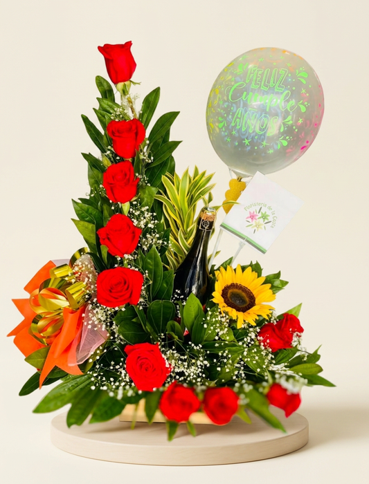 Kary Rosas y Girasol